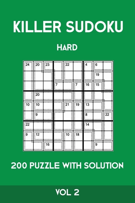Front cover_Killer Sudoku Hard 200 Puzzle With Solution Vol 2