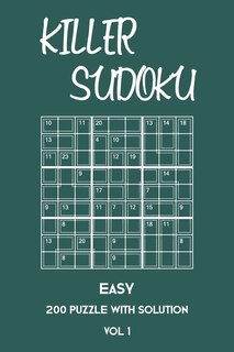 Couverture_Killer Sudoku Easy 200 Puzzle With Solution Vol 1