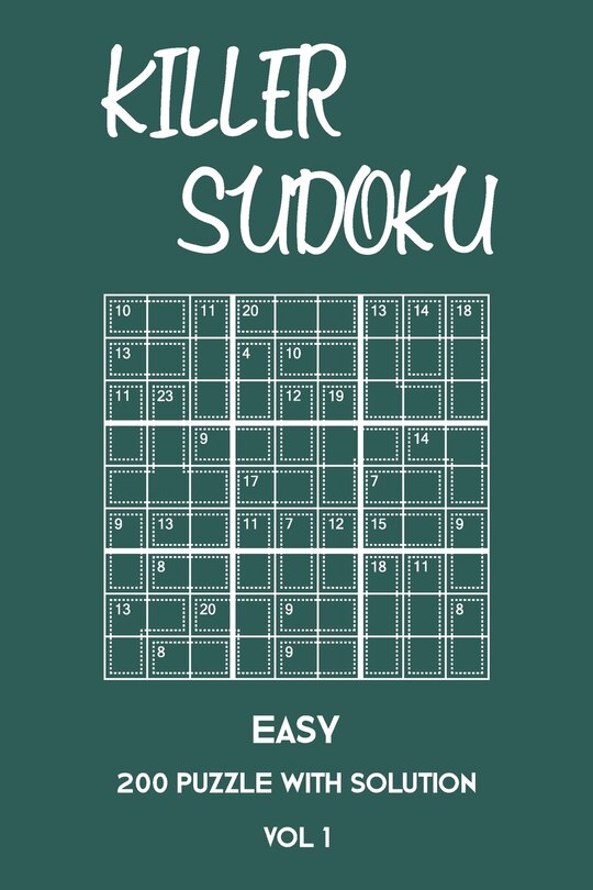 Couverture_Killer Sudoku Easy 200 Puzzle With Solution Vol 1