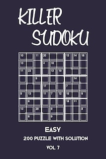 Couverture_Killer Sudoku Easy 200 Puzzle With Solution Vol 7