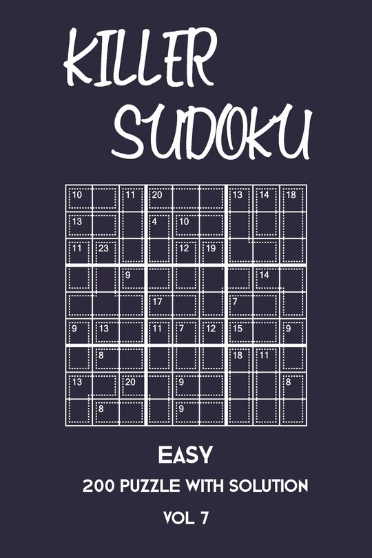 Couverture_Killer Sudoku Easy 200 Puzzle With Solution Vol 7
