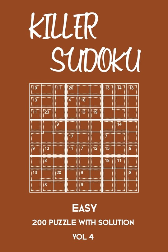 Front cover_Killer Sudoku Easy 200 Puzzle With Solution Vol 4