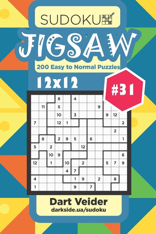 Front cover_Sudoku Jigsaw - 200 Easy to Normal Puzzles 12x12 (Volume 31)