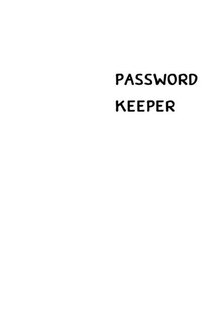 Front cover_Password Keeper