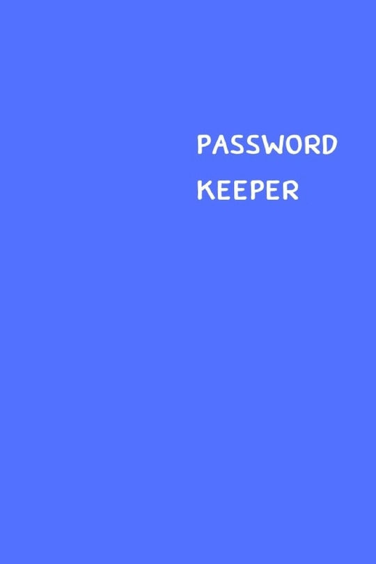 Front cover_Password Keeper