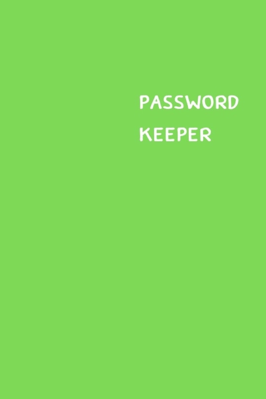 Front cover_Password Keeper