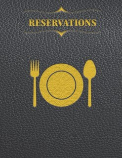 Reservations: Reservation Book for Hostess table booking from customer, record and tracking for Restaurant with red leather cover,2020 365 Day