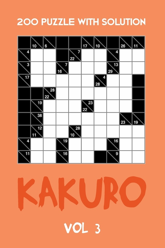 Front cover_200 Puzzle With Solution Kakuro Vol 3