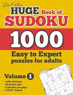 Front cover_David Karn's Huge Book of Sudoku - 1000 Easy to Expert puzzles for adults, Volume 1