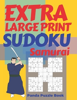 Extra Large Print Sudoku Samurai: Sudoku Variations Puzzle Books - Brain Games For Adults