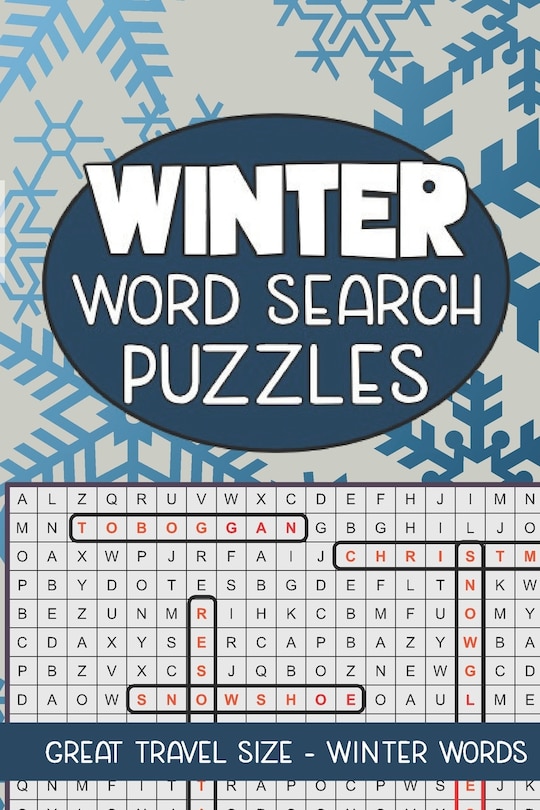 Winter Word Search Puzzles: Seek and Find Word Circle Puzzle Book Seasonal Activity Book for Kids and Adults