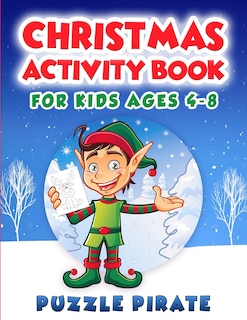 Front cover_Christmas Activity Book for Kids Ages 4-8