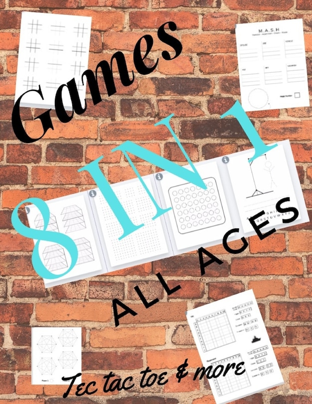 Front cover_Tec tac toe & more Games 8 in 1 All ages