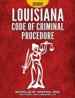 Front cover_Louisiana Code of Criminal Procedure 2020