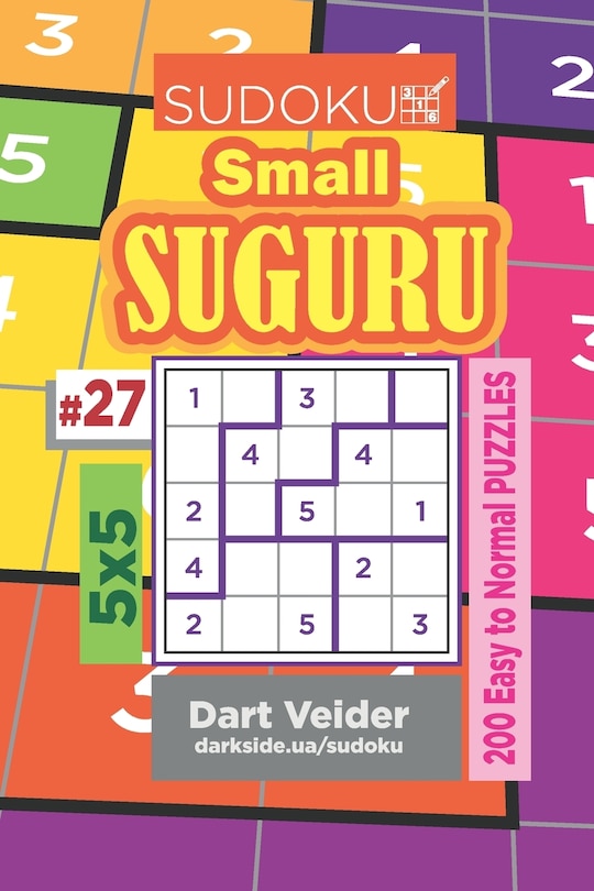 Front cover_Sudoku Small Suguru - 200 Easy to Normal Puzzles 5x5 (Volume 27)