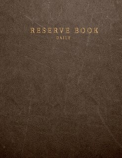 Front cover_Daily reserve book