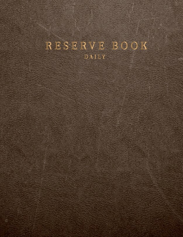 Front cover_Daily reserve book
