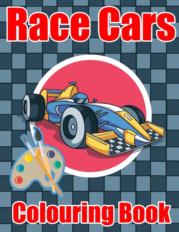 Front cover_Race Cars Colouring Book