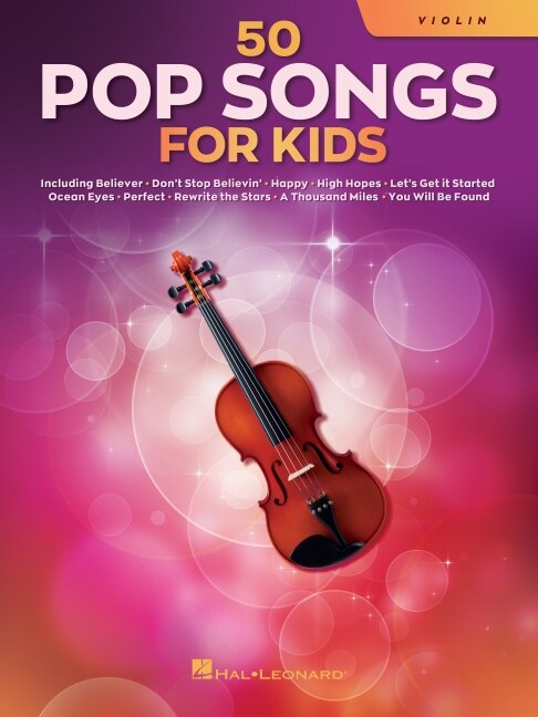 Front cover_50 Pop Songs for Kids for Violin