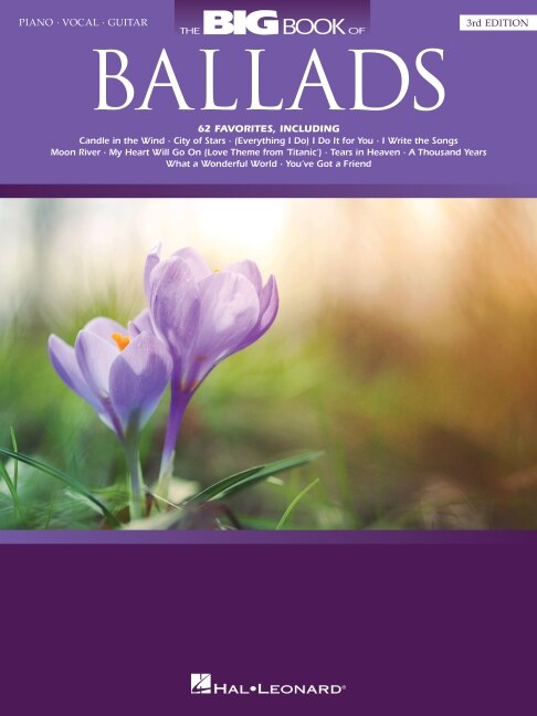 Couverture_The Big Book Of Ballads - 3rd Edition: Piano/vocal/guitar Songbook