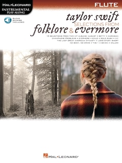 Front cover_Taylor Swift - Selections From Folklore & Evermore: Flute Play-along Book With Online Audio