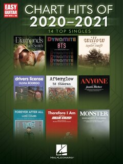 Couverture_Chart Hits Of 2020-2021: 14 Top Singles Arranged For Easy Guitar With Notes & Tab