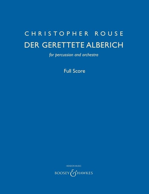 Der Gerettete Alberich: For Percussion And Orchestra Full Score