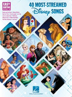 Front cover_40 Most-Streamed Disney Songs: Easy Guitar with Notes and Tab Songbook