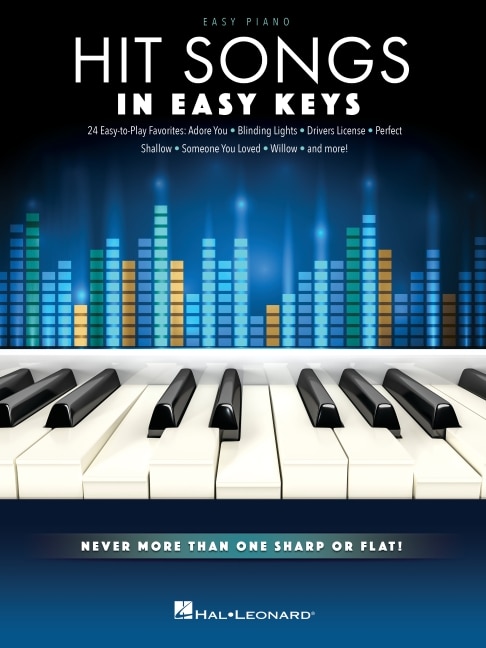 Front cover_Hit Songs - In Easy Keys: Easy Piano Songbook with Never More Than One Sharp or Flat!