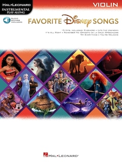 Front cover_Favorite Disney Songs: Instrumental Play-along For Violin