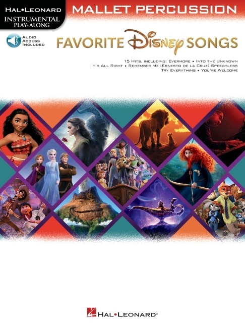 Couverture_Favorite Disney Songs: Instrumental Play-along For Mallet Percussion
