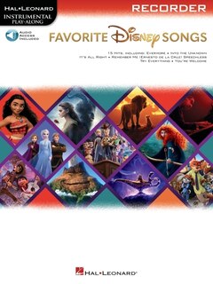 Couverture_Favorite Disney Songs: Instrumental Play-along For Recorder