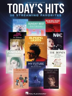 Front cover_Today's Hits: 30 Streaming Favorites Arranged for Piano/Vocal/Guitar