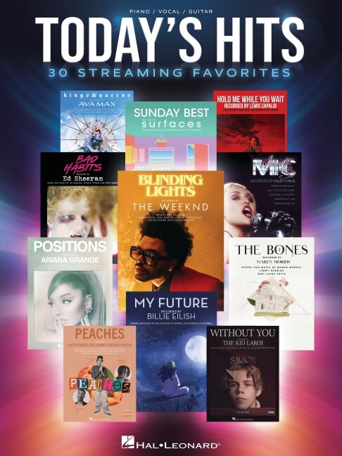 Front cover_Today's Hits: 30 Streaming Favorites Arranged for Piano/Vocal/Guitar