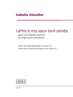 Front cover_Lettre A Ma Soeur Tant Aimee