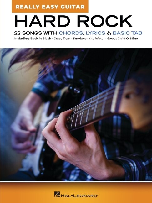 Front cover_Hard Rock - Really Easy Guitar: 22 Songs with Chords, Lyrics, & Basic Tab