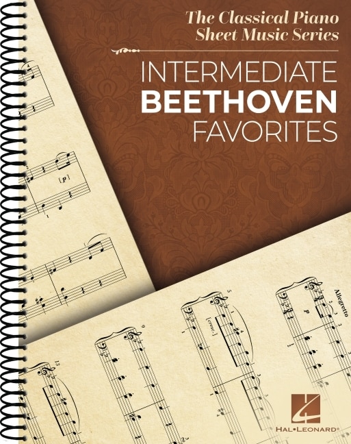 Front cover_Intermediate Beethoven Favorites: Classical Piano Sheet Music Series