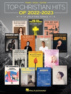 Couverture_Top Christian Hits of 2022-2023: 14 Uplifting Songs Arranged for Piano/Vocal/Guitar