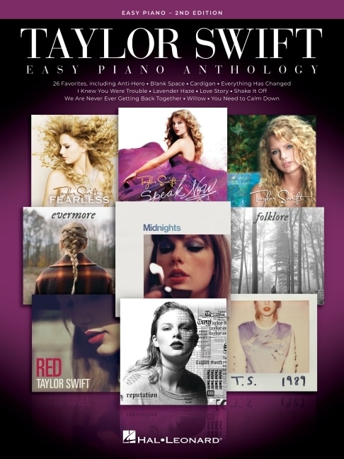 Front cover_Taylor Swift Easy Piano Anthology - 2nd Edition: Easy-Level Song Arrangements with Lyrics