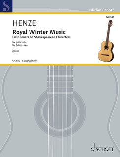 Couverture_Henze: Royal Winter Music - First Sonata on Shakespearean Characters Solo Guitar