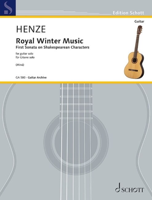 Couverture_Henze: Royal Winter Music - First Sonata on Shakespearean Characters Solo Guitar