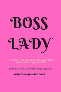 Front cover_Boss Lady Address and Phone Book