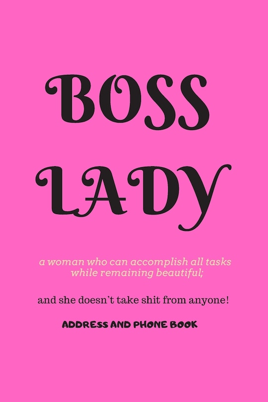 Front cover_Boss Lady Address and Phone Book