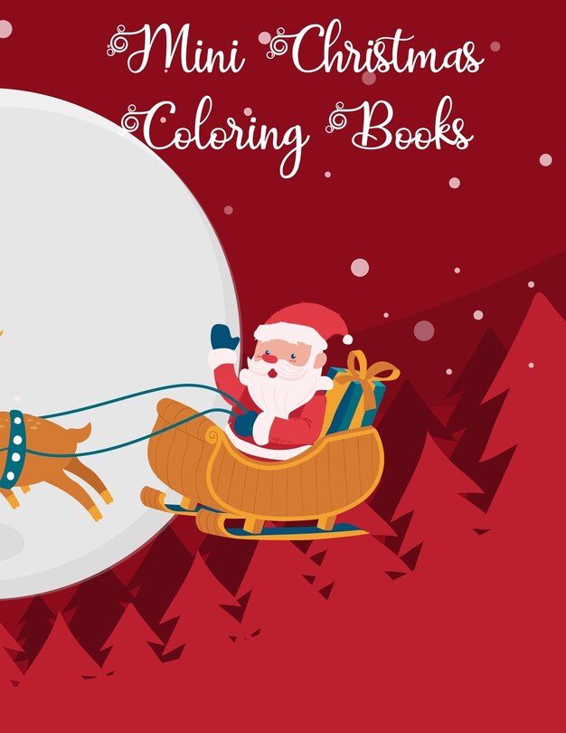Front cover_Mini Christmas Coloring Books