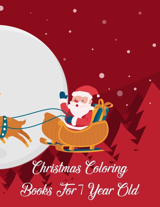 Front cover_Christmas Coloring Books For 7 Year Old