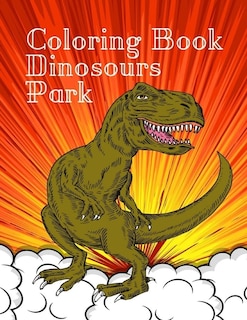 Front cover_Coloring Book Dinosours Park
