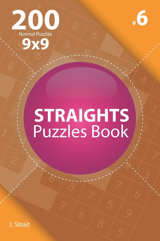 Front cover_Straights - 200 Normal Puzzles 9x9 (Volume 6)