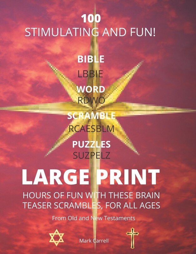 Couverture_100 Large Print Bible Word Scramble Puzzles