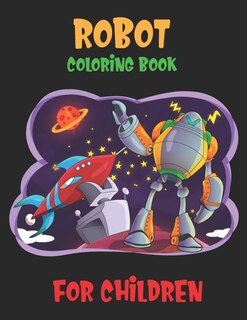 Front cover_Robot Coloring Book For Children