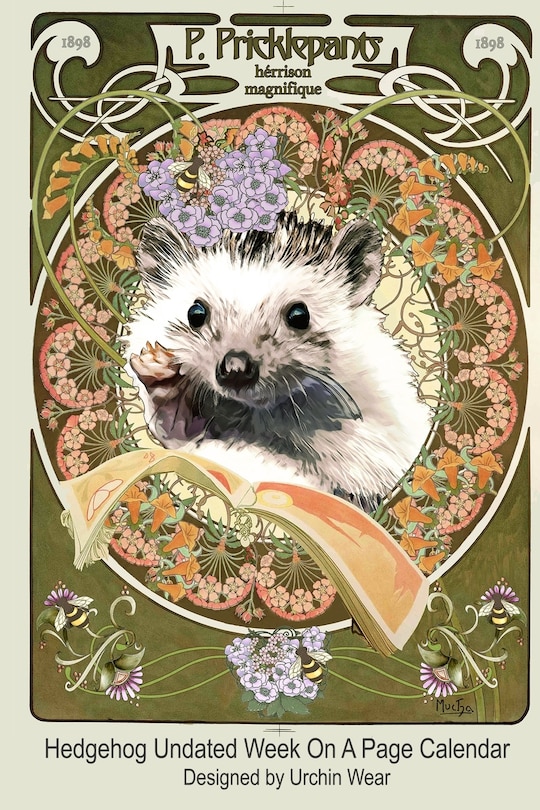Couverture_Hedgehog Undated Week On A Page Calendar